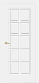 Фото -   Межкомнатная дверь "PROVENCE-10", пг, белый   | фото в интерьере