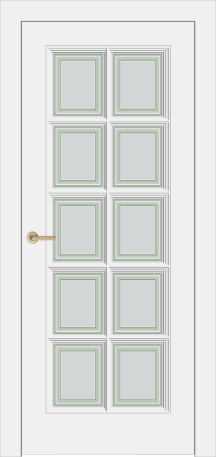 Фото -   Межкомнатная дверь "PROVENCE-10", по, белый   | фото в интерьере