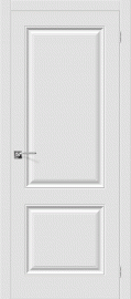 Фото -   Межкомнатная дверь ПВХ "Скинни-12", пг, белый   | фото в интерьере