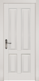 Фото -   Межкомнатная дверь Ретро, пг, белая эмаль   | фото в интерьере