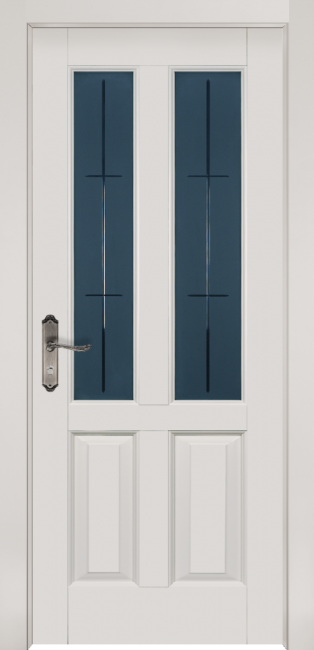 Фото -   Межкомнатная дверь Ретро, по, белая эмаль   | фото в интерьере