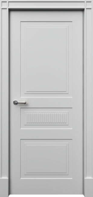 Фото -   Межкомнатная дверь "Рим 3Ф1", пг, белый   | фото в интерьере