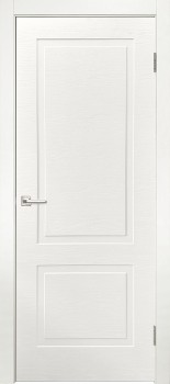 Межкомнатная дверь "Рим", пг, Комбинир. шпон Белый ясень + эмаль