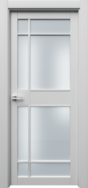 Фото -   Межкомнатная дверь "Ронда-3", по, белый   | фото в интерьере