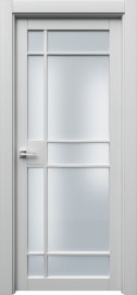 Фото -   Межкомнатная дверь "Ронда-3", по, белый   | фото в интерьере