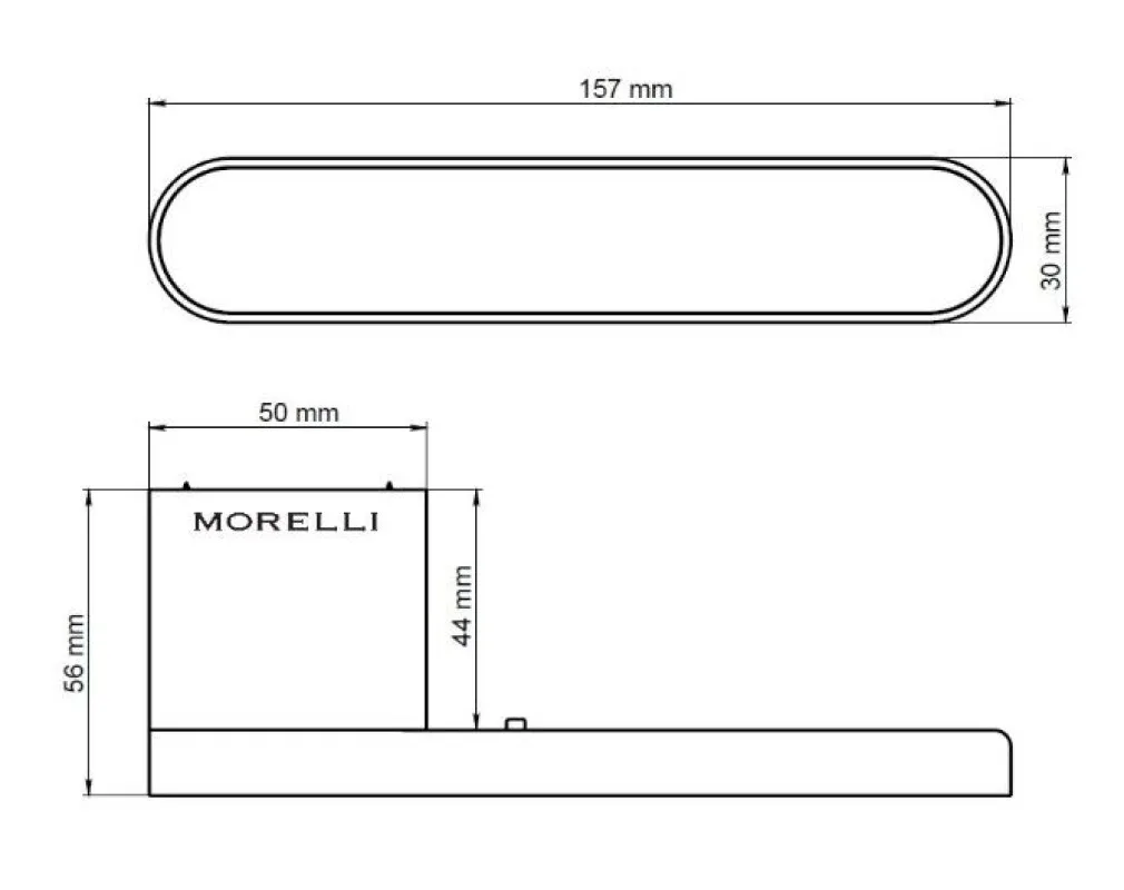 Ручка Morell MARACANA MH-62-R50 BL, черный