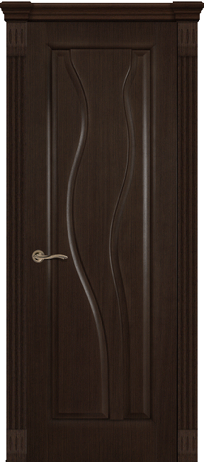 Фото -   Межкомнатная дверь "Сафари", пг, венге   | фото в интерьере