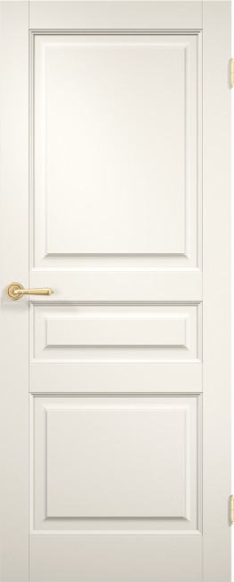 Фото -   Межкомнатная дверь "Кампело 3Ф", пг, белый   | фото в интерьере