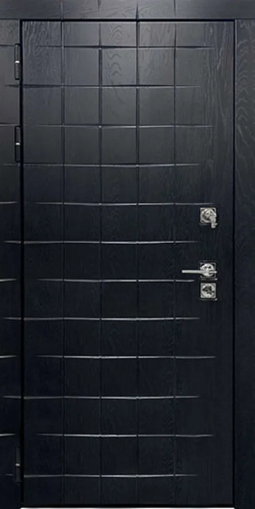 Входная дверь, "АЛЬБЕРО ПЛЮС", цвет альберо блэк рисунок грань