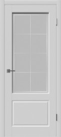 Фото -   Межкомнатная дверь "Шеффилд", по, светло-серый   | фото в интерьере