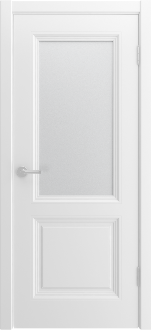 Фото -   Межкомнатная дверь "SHELLY2", по белый   | фото в интерьере
