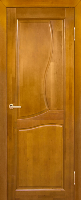 Фото -   Межкомнатная дверь Верона, медовый орех, ПГ   | фото в интерьере