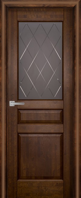 Фото -   Межкомнатная дверь Валенсия ДО, античный орех   | фото в интерьере