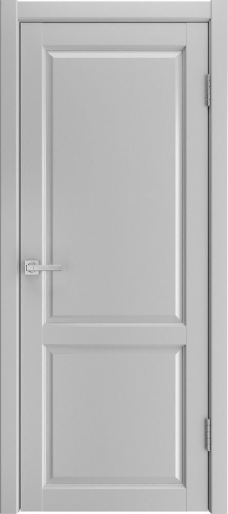 Межкомнатная дверь "SILVER", пг, эмалит, светло-серый