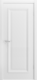 Фото -   Межкомнатная дверь "СКАЛИНО 1", по, белый   | фото в интерьере