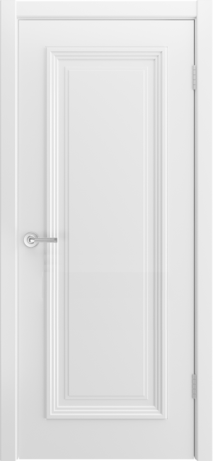 Фото -   Межкомнатная дверь "СКАЛИНО 1", пг, белый   | фото в интерьере