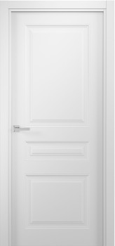 Межкомнатная дверь "Скандия", пг, белый шелк