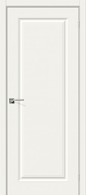 Фото -   Межкомнатная дверь "Скинни-10", пг, белый   | фото в интерьере