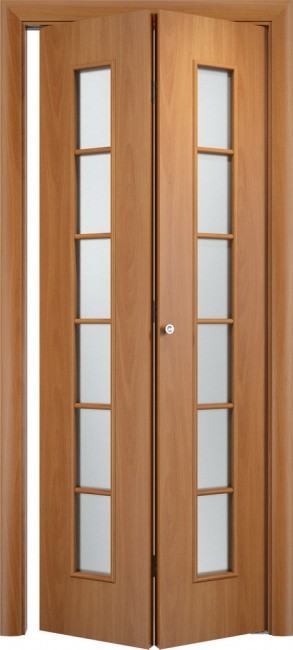 Фото -   Складная дверь С-2, миланский орех   | фото в интерьере