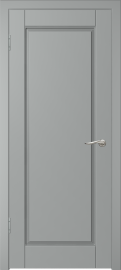Фото -   Межкомнатная дверь "Скай-1", пг, серый   | фото в интерьере