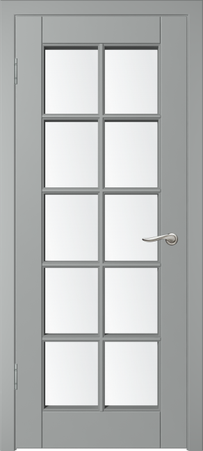 Фото -   Межкомнатная дверь "Скай-1", по, серый   | фото в интерьере