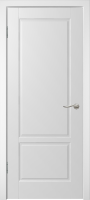 Фото -   Межкомнатная дверь "Скай-2", пг, белый   | фото в интерьере