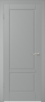 Фото -   Межкомнатная дверь "Скай-2", пг, серый   | фото в интерьере