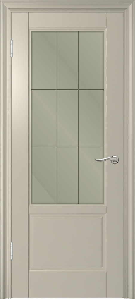 Межкомнатная дверь "Скай-2", по, светло-серый