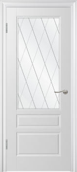 Межкомнатная дверь "Скай-3", по, белый