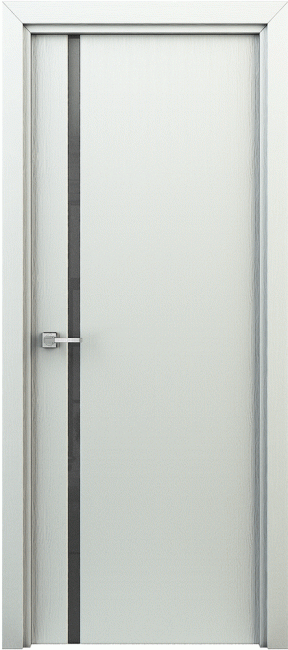 Фото -   Межкомнатная дверь "Соло", по, белая   | фото в интерьере