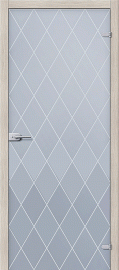Фото -   Стеклянная дверь Кристалл Белое Сатинато   | фото в интерьере