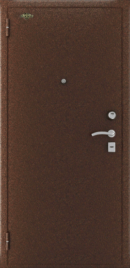 Фото -   Входная металлическая дверь "Стандарт ПЛЮС", медный антик   | фото в интерьере
