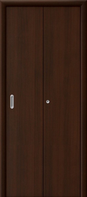 Фото -   Складная дверь Гладкая, венге   | фото в интерьере