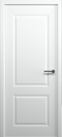 Фото -   Межкомнатная дверь "Стиль 1", пг, белый   | фото в интерьере