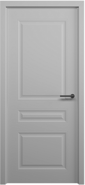 Фото -   Межкомнатная дверь "Стиль 2", пг, серая   | фото в интерьере