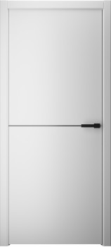 Межкомнатная дверь "Стиль LINE 2", пг, белый, AL- кромка черная