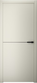 Межкомнатная дверь "Стиль LINE 2", пг, латте, AL- кромка черная