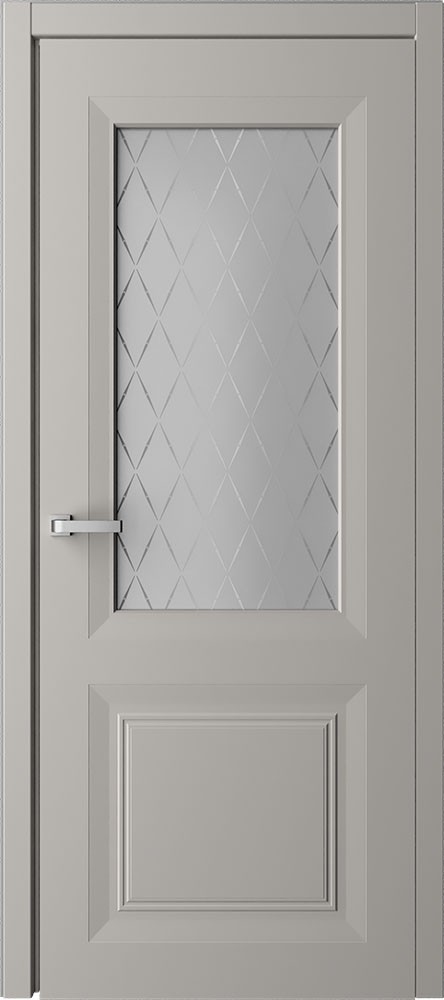 Межкомнатная дверь "Стиль Богема", по, серая