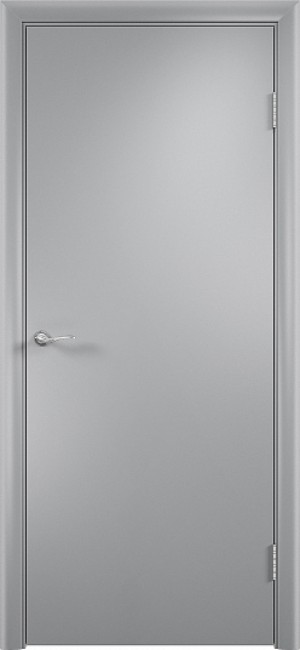 Фото -   Межкомнатная дверь "Норма", пг, серый   | фото в интерьере