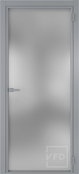 Алюминевая дверь System R00 Chrome стекло White Cloud