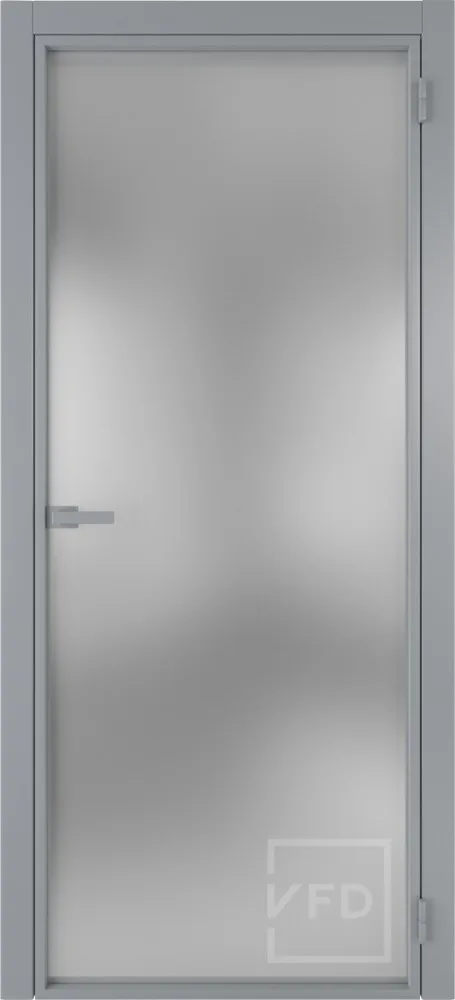Алюминевая дверь System R00 Chrome стекло White Cloud