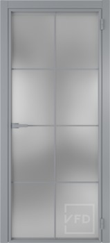 Алюминевая дверь System R44 Chrome стекло White Cloud