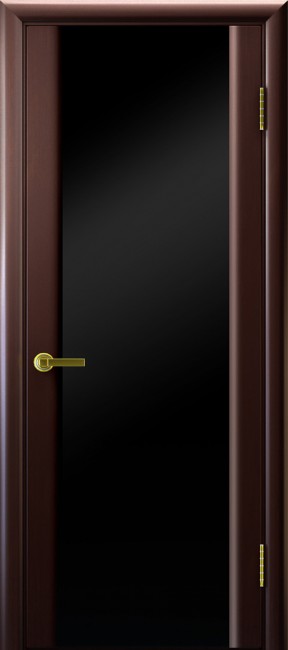 Фото -   Межкомнатная дверь "Синай 3", по, венге   | фото в интерьере