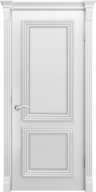 Фото -   Межкомнатная дверь "Торес", пг, белый   | фото в интерьере