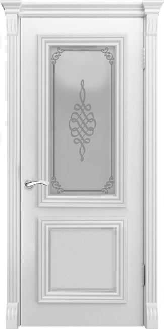 Фото -   Межкомнатная дверь "Торес", по, белый   | фото в интерьере