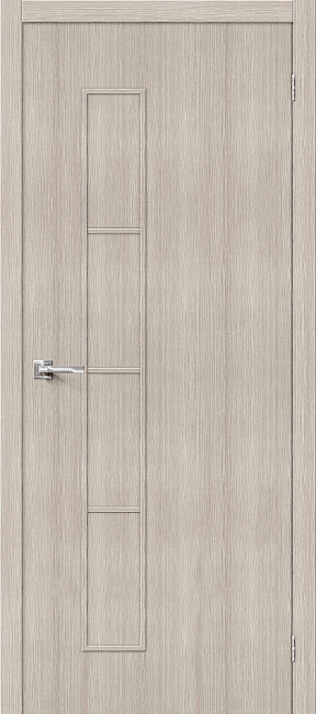 Фото -   Межкомнатная дверь "Тренд-3", пг, Cappuccino Veralinga   | фото в интерьере