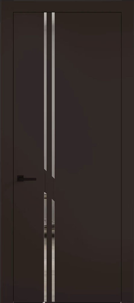 Межкомнатная дверь "Тренто Line ДГ-04", пг, коричневая NCS S 8505-Y80R