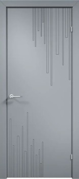 Межкомнатная дверь "Триест 01", пг, RAL 7040 (серая)