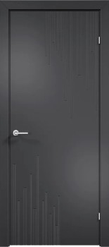 Межкомнатная дверь "Триест 01", пг, RAL 9004 (черная)