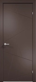 Межкомнатная дверь "Триест 02", пг, RAL 8017 (коричневая)
